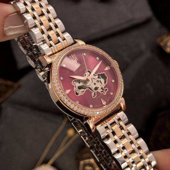 Годинник наручний Awarder 047 Silver-Gold-Pink | Зображення 5