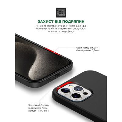 Чехол для мобильного телефона Armorstandart ICON2 Case Apple iPhone 15 Pro Max Black (ARM70528) | Зображення 4