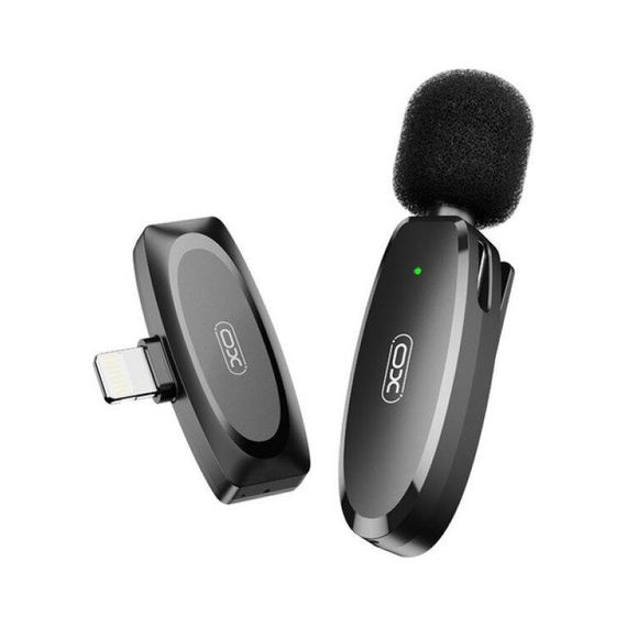 Мікрофон XO MKF08B з придушенням шуму lightning Black (XO MKF08B-IP) | Зображення 1