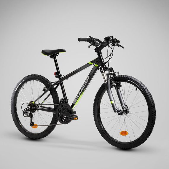 Велосипед гірський Rockrider ST 500 для дітей від 9 до 12 років 24" чорний | Зображення 1