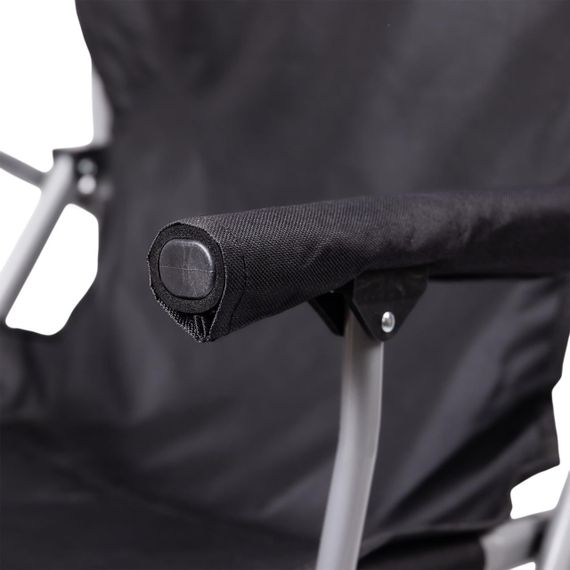 Крісло для риболовлі розкладне туристичне 60х57х92 см складне крісло для кемпінгу на природу Чорне | Зображення 7