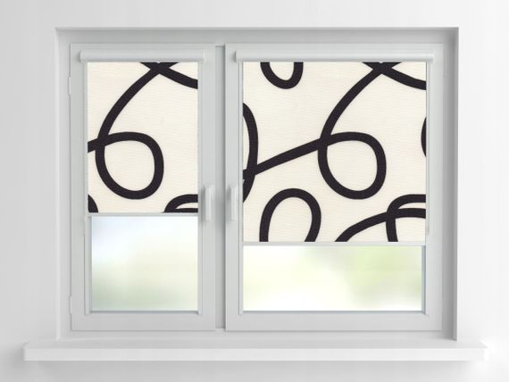 Рулонная штора Rolets Геометрия 2-5215-950 95x170 см закрытого типа Пудровая | Зображення 1