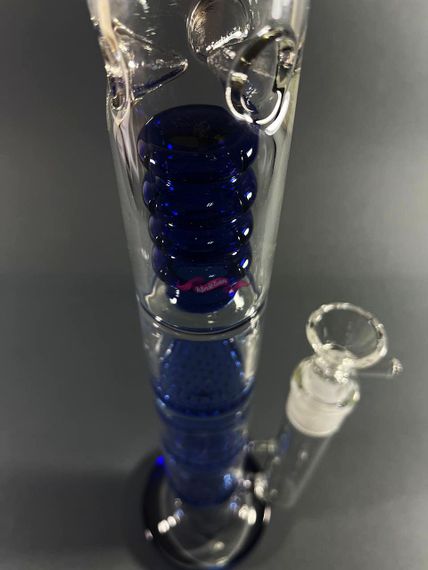 Стеклянная трубка Triple 2 Blue | Зображення 2