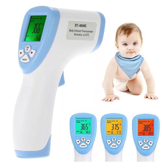 Безконтактний інфрачервоний термометр DT-8806C / Градусник медичний для вимірювання температури тіла / Дитячий термометр