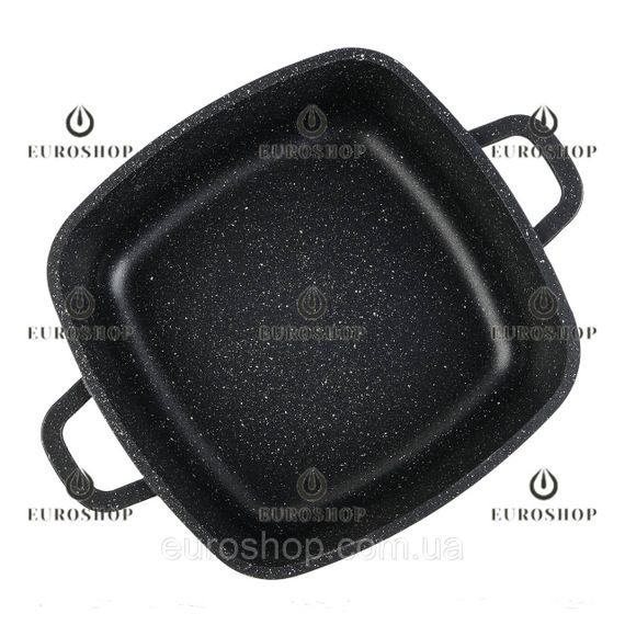 Казан каструля Edenberg EB-8112 3,7 л, 22 см, мармурове покриття, індукційне дно, кришка, казан квадратний | Зображення 3