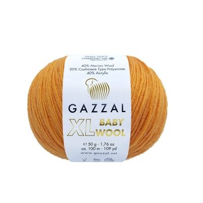 Gazzal BABY WOOL XL No 837 пряжа для в'язання Gazzal