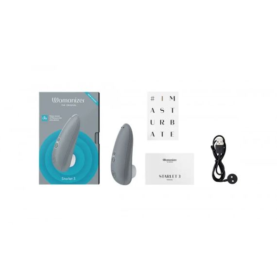 Вакуумний кліторальний стимулятор Womanizer Starlet 3 Gray sexstyle | Зображення 9