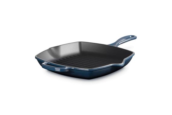 Сковорода-гриль Le Creuset Signature Cast Iron Square Grillit 20183261290422 26 см синя | Зображення 1