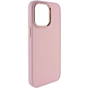 TPU чохол Bonbon Metal Style для Apple iPhone 13 Pro (6.1") Силікон, Рожевий/Light pink