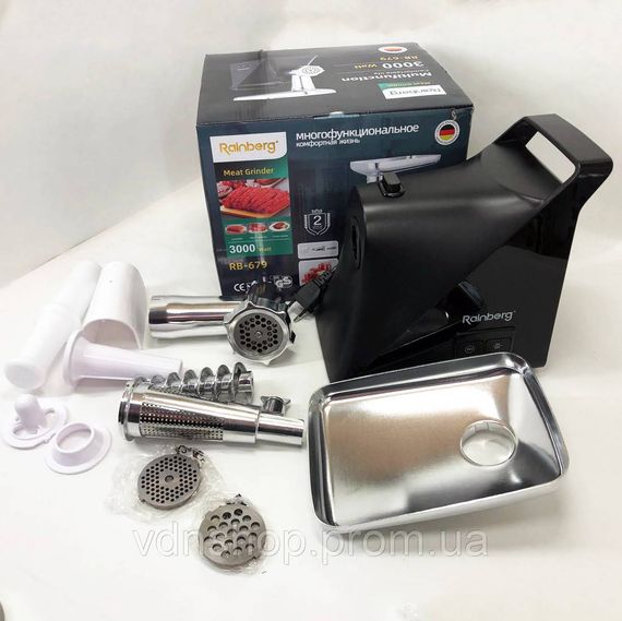 М'ясорубка електрична для м'яса Rainberg, Електром'ясорубки для дому бару 'ясорубка професійна EX-33 | Зображення 5