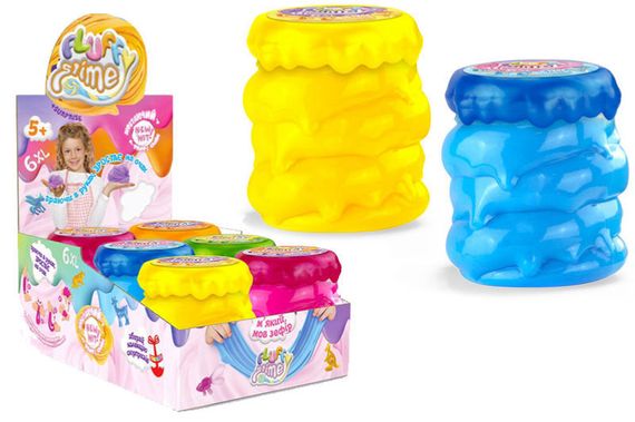 Слайм FLS-04-01U "Fluffy Slime" 400 гр, в дисплеї 6 шт. DANKO