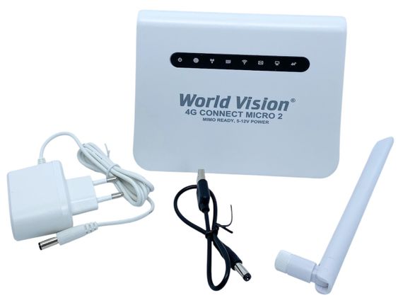 Роутер 3G 4G 150 Мбіт/с World Vision Connect micro слот для сім карти вихід під антену | Зображення 1