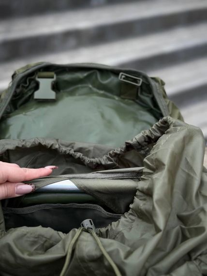 Рюкзак олива тактичний Каркасний 80л Olive Алюмінієва рама | Зображення 2