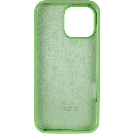 Чохол Silicone Case Full Protective (AA) для Apple iPhone 14 Pro (6.1") М'ятний / Mint | Зображення 2