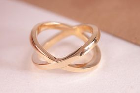 Кольцо из желтого золота 15.5