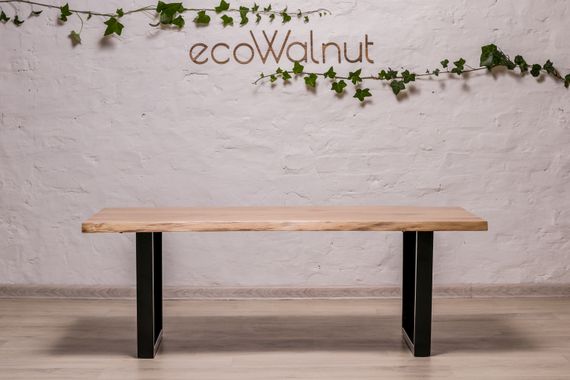 Кофейный стол из древесины дуба EcoWalnut с живыми краями L | Зображення 1