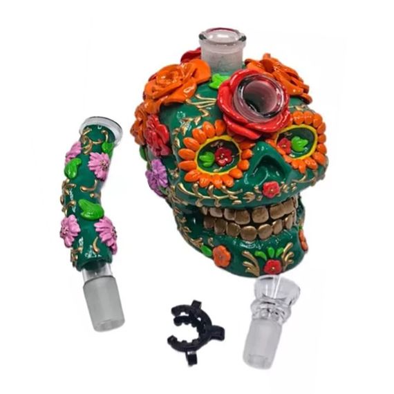 Трубка Скляна "Skull Mexican" | Зображення 3