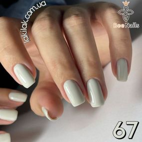 Гель-лак для ногтей Bee Nails 067 (серо-зеленый) 8мл
