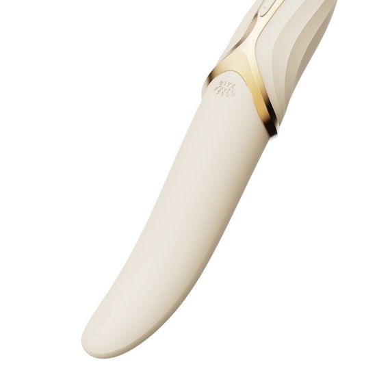 Вибратор Zalo – EVE Ivory White, вибрация + ротация, имитация язычка, подогрев до 39 °C | Зображення 7