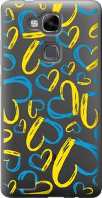 Чехол на Huawei Ascend Mate 7 Сердца UA "5292u-140-17620"