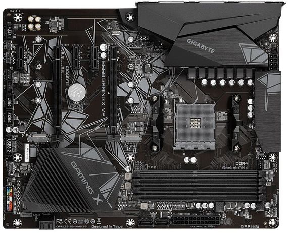 Материнская плата GIGABYTE B550 GAMING X V2 sAM4 B550 4xDDR4 HDMI DVI ATX B550_GAMING_X_V2
