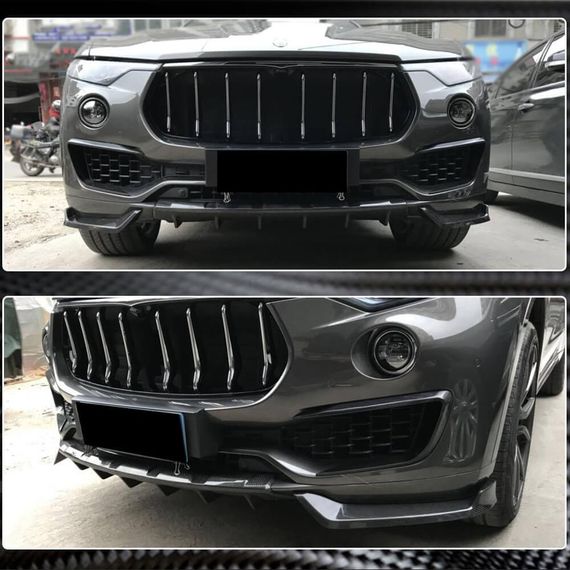 Карбоновые накладки на передний бампер (для Base/S) для Maserati Levante 2016- гг | Зображення 4