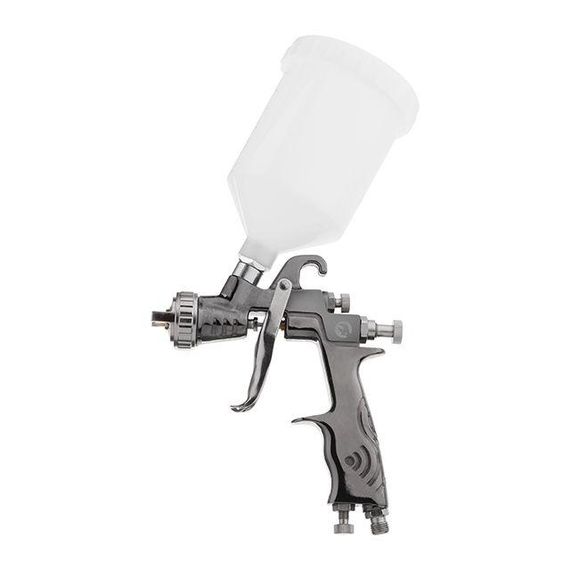 Фарбопульт пневматичний LVLP, з редуктором, верхній пластиковий бачок INTERTOOL PT-01301 | Зображення 2