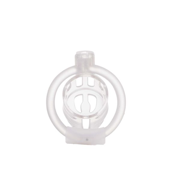 Клітка для пеніса LOCKINK SEVANDA Plastic Penis Chastity Cage, прозора, 3 кільця різних розмірів | Зображення 1