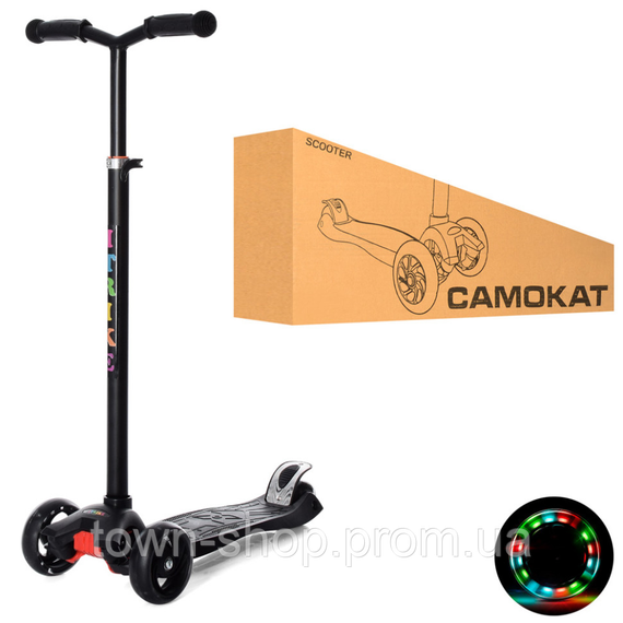 Самокат детский MAXI iTrike JR3-060-22-B с подсветкой