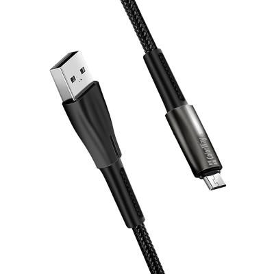 Дата кабель ColorWay USB 2.0 AM to Micro 5P 1.0m zinc alloy + led black (CW-CBUM035-BK) (CW-CBUM035-BK) | Зображення 4