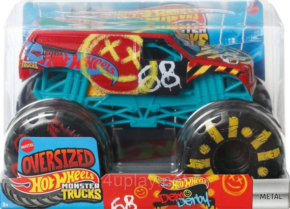 Монстр-трак Хот Вилс Демо Дерби 1:24 Оригинал Hot Wheels Monster Truck Demo Derby
