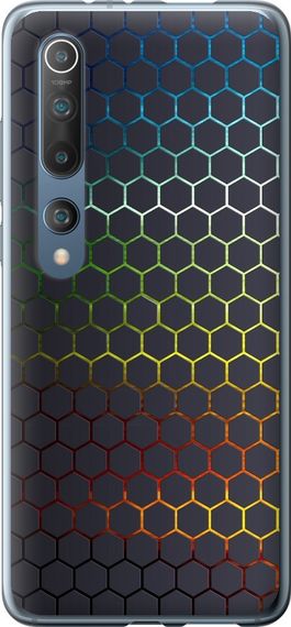 Чехол на Xiaomi Mi 10 Pro Переливающиеся соты "498u-1870-17620"