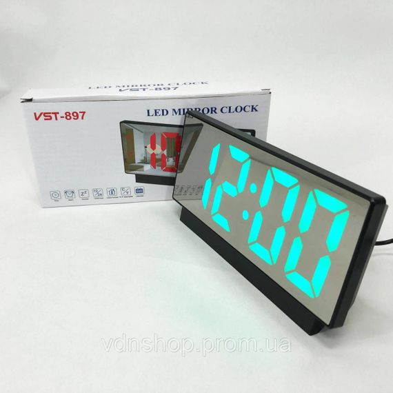 Светодиодное табло часы VST-897-4, Настольные часы со светодиодным дисплеем Настольные LED UE-84 | Зображення 8