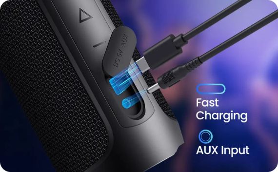 Портативний динамік Bluetooth із супербасом бездротового динаміка AUKTECH Bluetooth 5.0, гучніший стереозву | Зображення 1