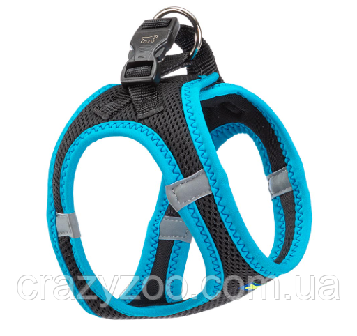 Шлея для собак Ferplast Kaori P XS черно-голубая A: 28-30 см B: 32-36 см 75469032