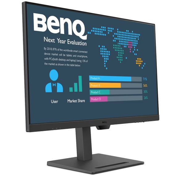 TFT 31.5" BenQ BL3290QT, IPS, 2K QHD, 75Hz, HDMI, DP, DP-out, USB-C, HAS, USB-hub, колонки, чорний | Зображення 8