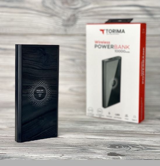 Зовнішній акумулятор з бездротовим заряджанням Qi Torima TRM W1010 10000 mAh (47188-1010_418)
