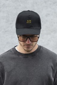 Кепка бейсболка тракер Without з принтом Crown Black