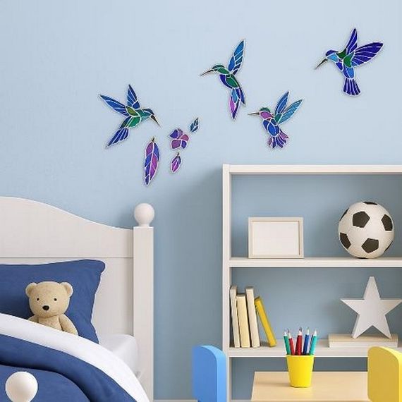 Набір для вітражного живопису за номерами "Колібрі" FDSGK-07 | Зображення 3