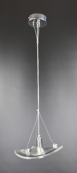 Люстра світлодіодна підвісна LED світильник для квартири на стелю лед 26319 Хром 25-200х22х22 см.