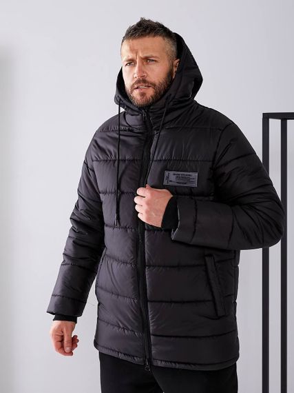 Чоловічий спортивний костюм трійка колір чорний р.XL 448009 | Зображення 9
