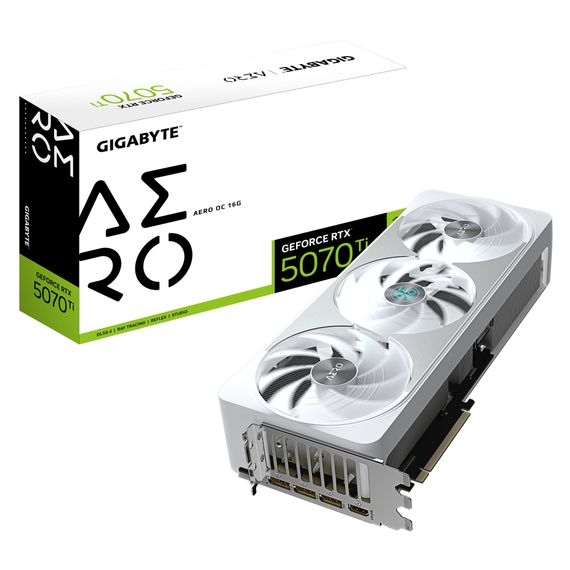 Відеокарта GIGABYTE GeForce RTX5070 Ti 16GB AERO OC (GV-N507TAERO OC-16GD) | Зображення 9