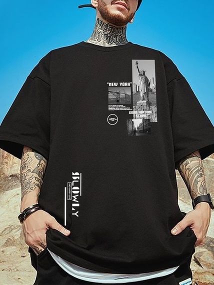 Футболка з ДТФ принтом (оверсайз)