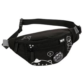 Сумка-бананка YES SP-36 Black Cat 550553 6х12х26 см