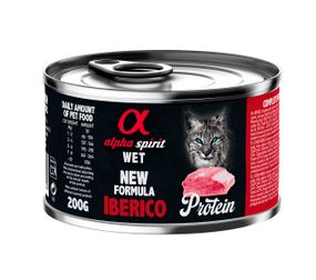 Корм Alpha Spirit Iberico for Adult Cats вологий з іберійською свининою для дорослих котів 200 гр