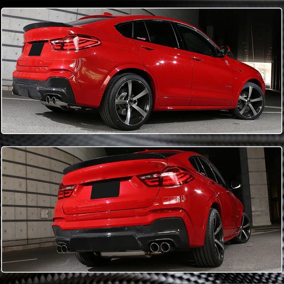 Дифузор заднього бампера (для M-Sport, Карбон) для BMW X4 F-26 2014-2018 рр | Зображення 2