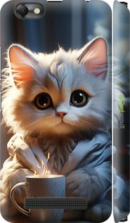 Чохол на Lenovo Vibe C A2020 Білий кіт "5646m-283-2448"