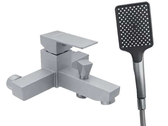 Змішувач для ванни короткий гусак MILLZ срібло MRS-AL-F1(Silver) 1/10