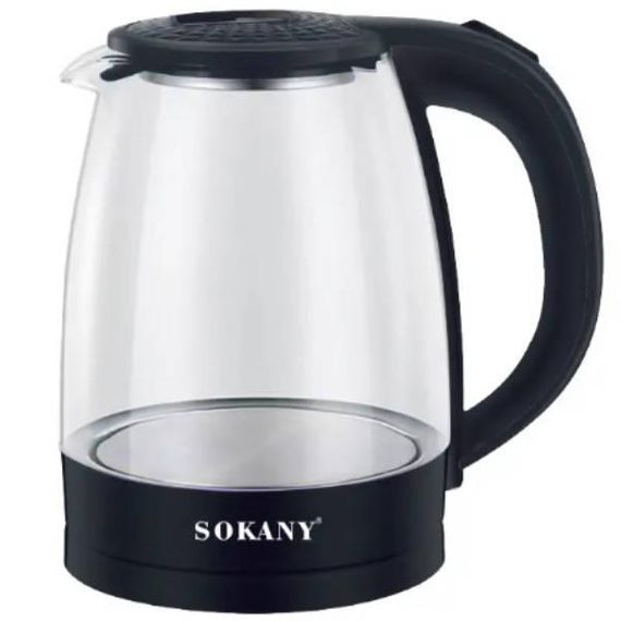 Електрочайник скляний із підсвічуванням 2л 1500В Sokany SK-SH-1097