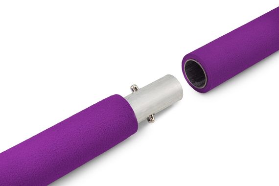 Тренувальна палиця з еспандерами Hop-Sport HS-T090GS фіолетова | Зображення 2